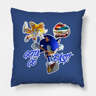 Gotta Go Fast Throw Pillow Official Sonic Merch