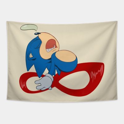 Sonic Fast Asleep Tapestry Official Sonic Merch