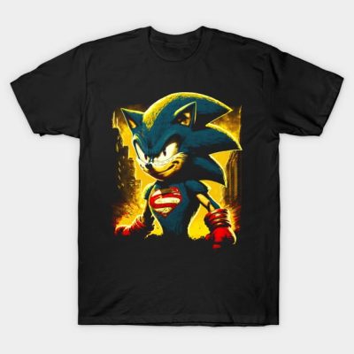 Angry Super Hero Blue Hedgehog T-Shirt Official Sonic Merch