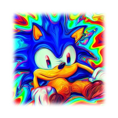 Trippy Hedgehog Tote Official Sonic Merch