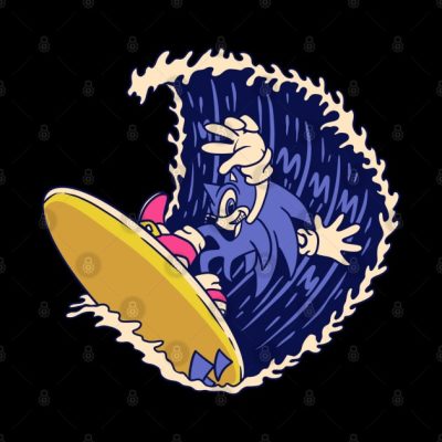 Sonic The Hedgehog Surfing Tapestry Official Sonic Merch