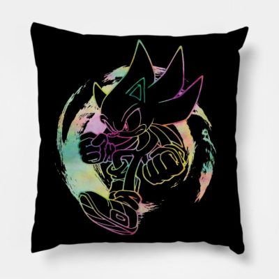 Sonic The Hedgehog Colorful Super Sonic Throw Pillow Official Sonic Merch
