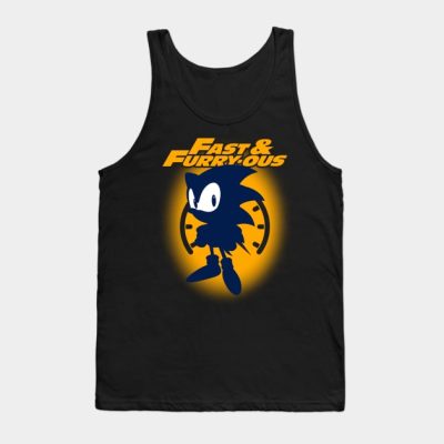 Cute Fast Furious Hedgehog Sonic Mashup For Gamers Tank Top Official Sonic Merch