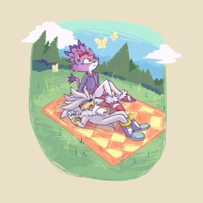 Blaze And Silvers Picnic Throw Pillow Official Sonic Merch