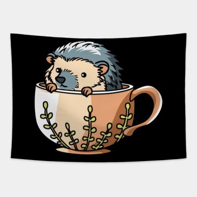 A Cute Hedgehog In A Cup Tapestry Official Sonic Merch