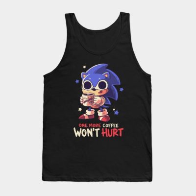 One More Coffe Cute Hedgehog Meme Gotta Go Fast Tank Top Official Sonic Merch