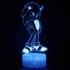 Cartoon 3D Night Light SonicTheHedgehog High value Creative Game Peripheral Fashion Remote Control Colorful Touch Desk - Sonic Merch Store