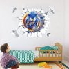 Cartoon Anime Wall Stickers Sonic The Hedgehog Children Room Decoration Graffiti Self adhesive PVC Cabinet Glass 2 - Sonic Merch Store