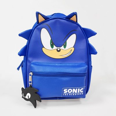 Cartoon Backpack Sonic The Hedgehog Fashion High value Creative Game Peripheral Students Leisure Trend Adjustable Leather - Sonic Merch Store