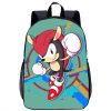 Cartoon Backpack Sonic The Hedgehog High value Creative Game Surrounding Fashion Printing Large capacity Children s - Sonic Merch Store