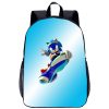 Cartoon Backpack Sonic The Hedgehog High value Creative Game Surrounding Fashion Printing Large capacity Children s 5 - Sonic Merch Store