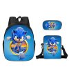 Cartoon Backpack Sonic The Hedgehog Peripheral High value Children s Schoolbag Pencil Bag Trendy Large capacity 2 - Sonic Merch Store
