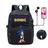 Cartoon Printing Backpack New Sonic The Hedgehog Peripheral High value Creative Large capacity Student USB Computer 1 - Sonic Merch Store