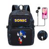 Cartoon Printing Backpack New Sonic The Hedgehog Peripheral High value Creative Large capacity Student USB Computer 3 - Sonic Merch Store