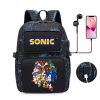 Cartoon Printing Backpack New Sonic The Hedgehog Peripheral High value Creative Large capacity Student USB Computer 4 - Sonic Merch Store
