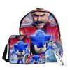 Cartoon Printing Backpack Sonic The Hedgehog Around Oxford Cloth Material High value Creative Large capacity Student 3 - Sonic Merch Store
