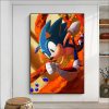 Cartoon S Sonic V Video Games Poster Classic Anime Poster Wall Sticker For Living Room Bar - Sonic Merch Store