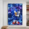 Cartoon S Sonic V Video Games Poster Classic Anime Poster Wall Sticker For Living Room Bar 5 - Sonic Merch Store