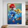 Cartoon S Sonic V Video Games Poster Classic Anime Poster Wall Sticker For Living Room Bar 7 - Sonic Merch Store