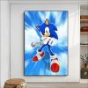 Cartoon S Sonic V Video Games Poster Classic Anime Poster Wall Sticker For Living Room Bar 8 - Sonic Merch Store