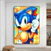 Cartoon S Sonic V Video Games Poster Classic Anime Poster Wall Sticker For Living Room Bar 9 - Sonic Merch Store