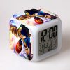 Cartoon Sonic The Hedgehog Colorful Alarm Clock Kawaii Anime Peripherals High value Creative LED Color changing 5 - Sonic Merch Store