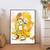Cartoon Sonic Video Games Posters Watercolor Canvas Painting Wall Art Pictures Mural For Kids Modern Bedroom - Sonic Merch Store