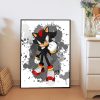 Cartoon Sonic Video Games Posters Watercolor Canvas Painting Wall Art Pictures Mural For Kids Modern Bedroom 4 - Sonic Merch Store