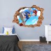 Cartoon Wall Stickers Sonic The Hedgehog Children s Room Creative 3D Bedroom Poster Decoration Self Adhesive 3 - Sonic Merch Store