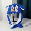 New Anime Hedgehog Sonic Plush Hat Press Jump Cap Kawaii Funny Creative Colorful Luminous Rabbit Ears 1 - Sonic Merch Store