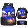 New Cartoon Backpack Sonic The Hedgehog Game Surrounding High value Fashion Creative Printing Student Large capacity 3 - Sonic Merch Store