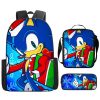 New Cartoon Backpack Sonic The Hedgehog Game Surrounding High value Fashion Creative Printing Student Large capacity 4 - Sonic Merch Store