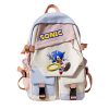 New Cartoon Creative Sonic The Hedgehog Schoolbag Fashion High value Campus Forest Department Versatile Large capacity - Sonic Merch Store