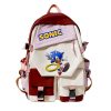 New Cartoon Creative Sonic The Hedgehog Schoolbag Fashion High value Campus Forest Department Versatile Large capacity 3 - Sonic Merch Store