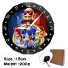 New Cartoon Creative Table Clock Sonic The Hedgehog High value Two dimensional Simple Swing Dual purpose 2 - Sonic Merch Store