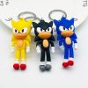 New Cartoon Doll Key Chain Sonic Knuckles Shadow Silver Amy Rose High value Fashion Creative Cute 3 - Sonic Merch Store