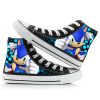 New Cartoon High top Canvas Shoes Sonic The Hedgehog Anime Peripheral High value Fashion Creative Printing 11 - Sonic Merch Store