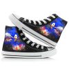 New Cartoon High top Canvas Shoes Sonic The Hedgehog Anime Peripheral High value Fashion Creative Printing 14 - Sonic Merch Store