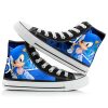 New Cartoon High top Canvas Shoes Sonic The Hedgehog Anime Peripheral High value Fashion Creative Printing 3 - Sonic Merch Store