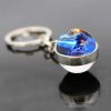 New Cartoon Key Chain Sonic The Hedgehog High value Creative Double sided Glass Ball Pendant Fashion - Sonic Merch Store