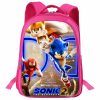 New Cartoon Printing School Bag Sonic The Hedgehog Creative Fashion Game Surrounding High value 16 inch - Sonic Merch Store