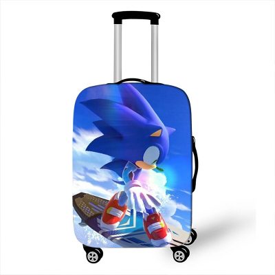 New Cartoon Protective Cover Sonic The Hedgehog Fashion Game Peripheral High value Creative Printing Waterproof Suitcase 10 - Sonic Merch Store