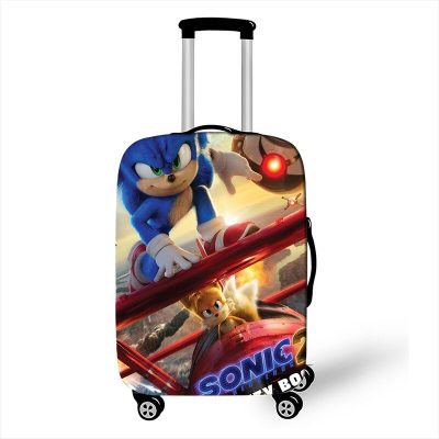 New Cartoon Protective Cover Sonic The Hedgehog Fashion Game Peripheral High value Creative Printing Waterproof Suitcase 12 - Sonic Merch Store