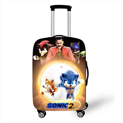 New Cartoon Protective Cover Sonic The Hedgehog Fashion Game Peripheral High value Creative Printing Waterproof Suitcase 13 - Sonic Merch Store