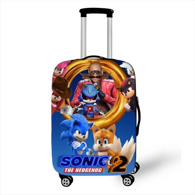 New Cartoon Protective Cover Sonic The Hedgehog Fashion Game Peripheral High value Creative Printing Waterproof Suitcase 15 - Sonic Merch Store