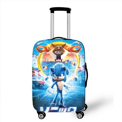 New Cartoon Protective Cover Sonic The Hedgehog Fashion Game Peripheral High value Creative Printing Waterproof Suitcase 16 - Sonic Merch Store