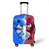 New Cartoon Protective Cover Sonic The Hedgehog Fashion Game Peripheral High value Creative Printing Waterproof Suitcase 2 - Sonic Merch Store