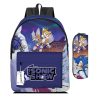 New Cartoon Schoolbag Sonic The Hedgehog High value Creative Large capacity Children s Student Backpack Pencil 3 - Sonic Merch Store