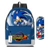 New Cartoon Schoolbag Sonic The Hedgehog High value Creative Large capacity Children s Student Backpack Pencil 4 - Sonic Merch Store