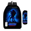 New Cartoon Schoolbag Sonic The Hedgehog High value Creative Large capacity Children s Student Backpack Pencil 5 - Sonic Merch Store